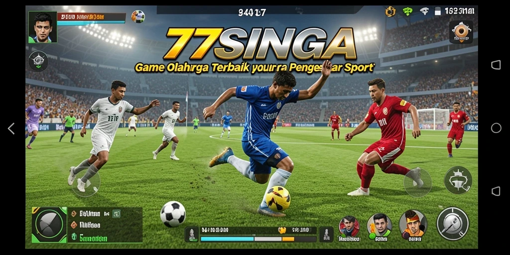 Tampilan gameplay menarik dari 77SINGA yang menampilkan alur permainan olahraga.