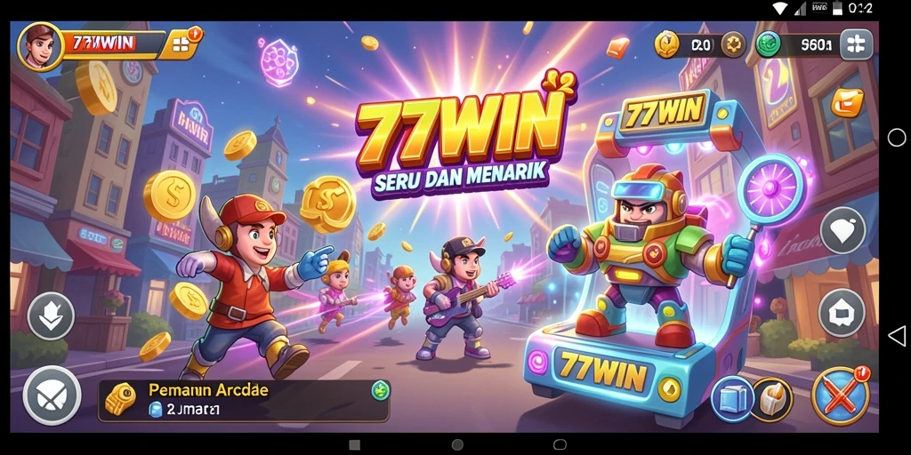 Tampilan utama gameplay 77WIN yang seru dan mengasyikkan.