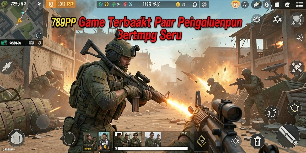 Tangkapan layar gameplay 789RP dengan aksi seru dalam pertempuran TPS.