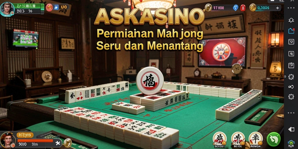 Tampilan gameplay Mahjong yang menarik di ASKASINO.