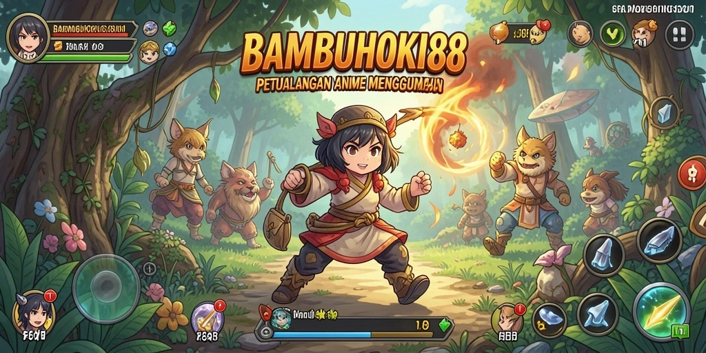 Tampilan gameplay anime yang memukau dan penuh warna.