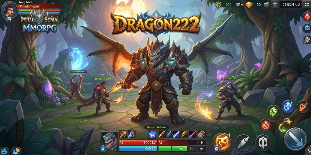 Tampilan gameplay seru dalam dunia fantasi MMORPG.