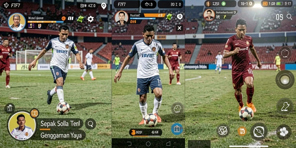 Gameplay mendebarkan dengan grafis sepak bola luar biasa.