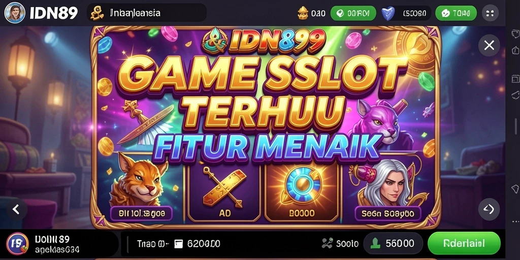 Tangkapan layar menunjukkan gameplay slot yang menarik dari IDN89.