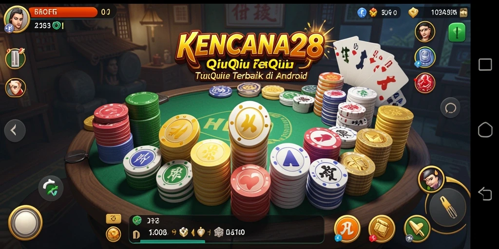 Screenshot menunjukkan gameplay QiuQiu yang seru dan interaktif.