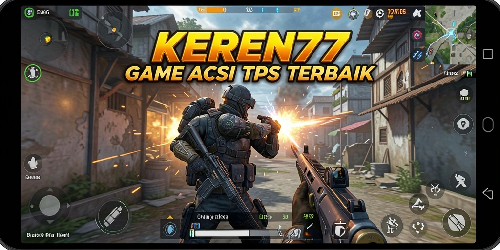 Tangkapan layar menampilkan gameplay seru KEREN77 dalam mode TPS.