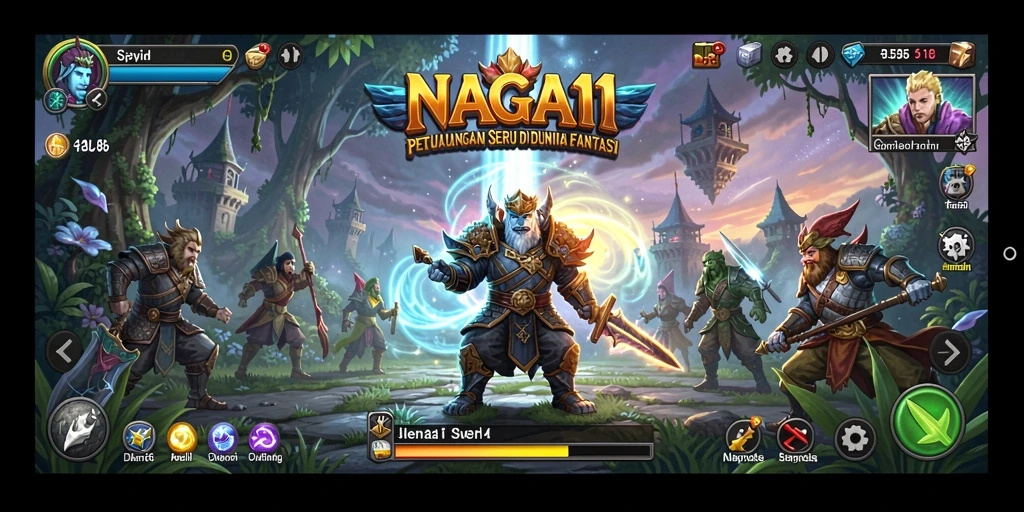Tangkapan layar gameplay NAGA11 menampilkan petualangan seru dan grafis menawan.