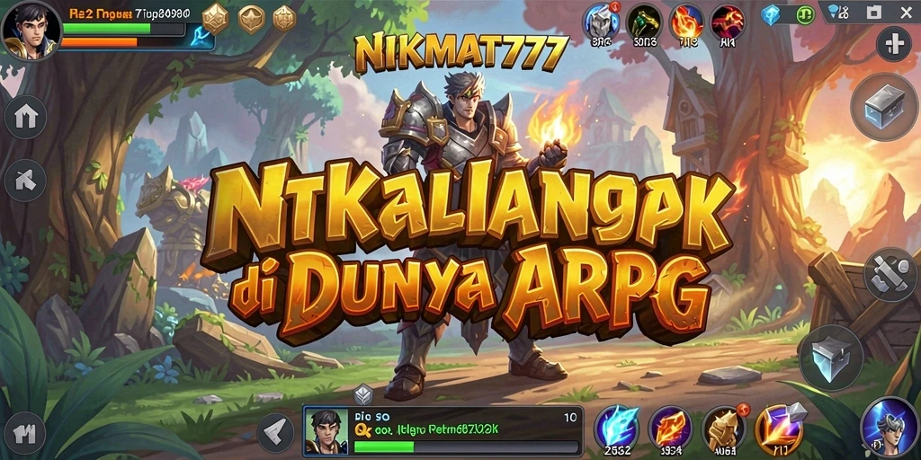 Tampilan gameplay yang mendebarkan dari NIKMAT777 dalam dunia ARPG.