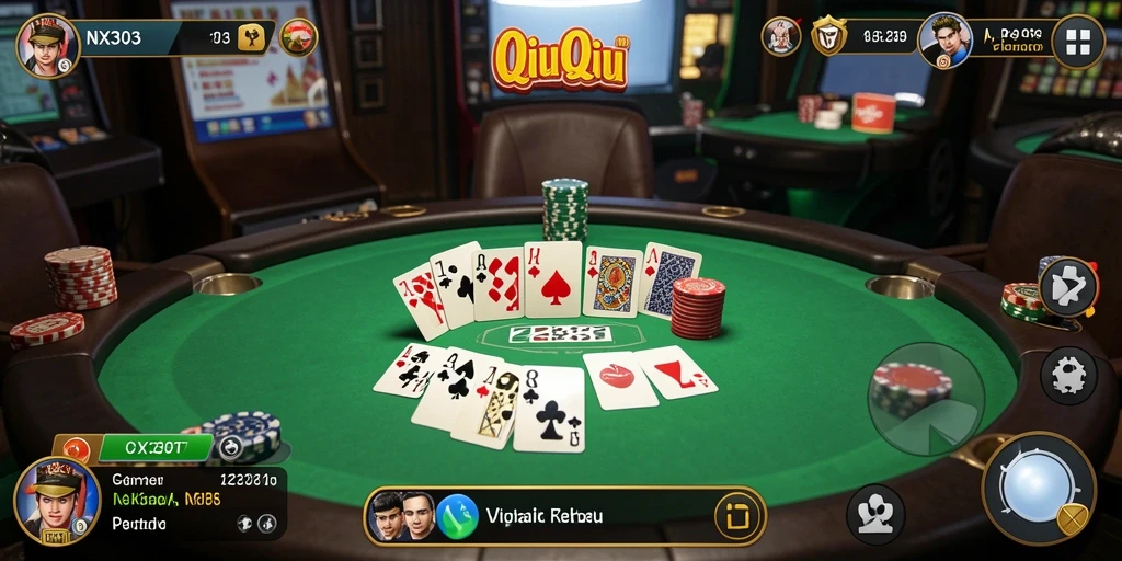 Gameplay seru dan menantang dalam NX303 QiuQiu.