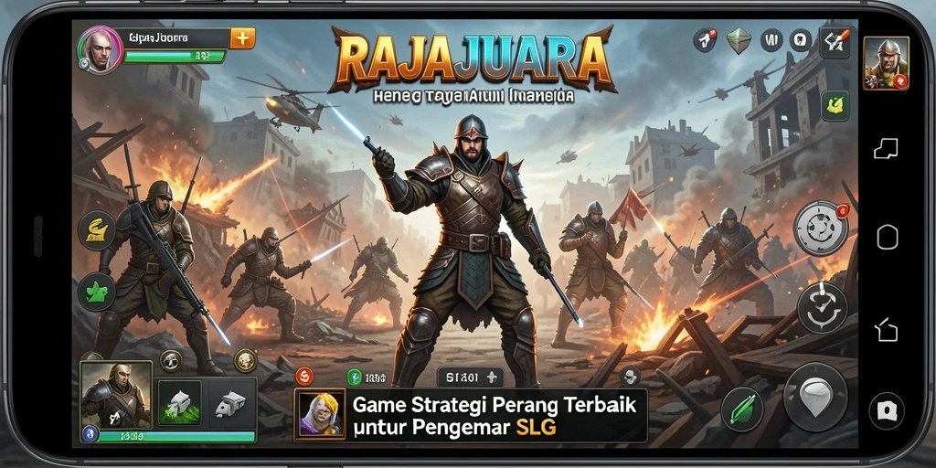 Tampilan menarik dari gameplay strategis RAJAJUARA.