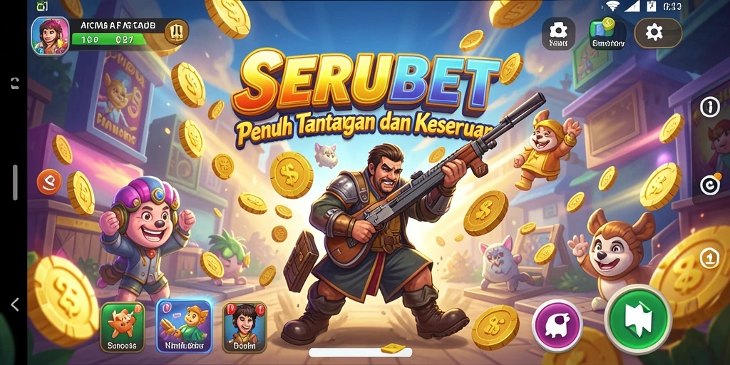 Tampilan seru gameplay SERUBET yang penuh tantangan.