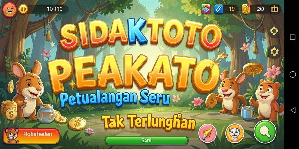 Screenshot gameplay SIDAKTOTO yang menampilkan aksi petualangan yang seru.
