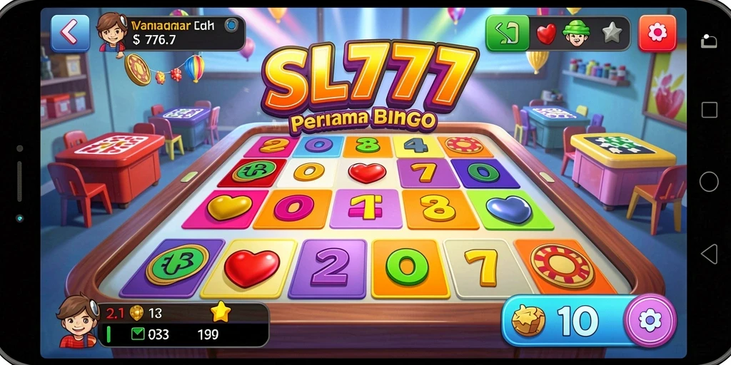 Tampilan gameplay SL777 dengan suasana Bingo yang mengasyikkan.