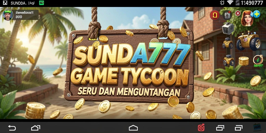 Tampilan gameplay SUNDA777 yang seru dan menantang dalam membangun bisnis.