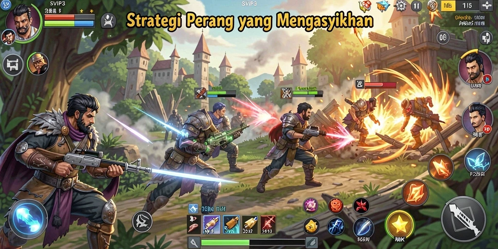 Tampilan epik dari pertempuran strategis di SVIP3.