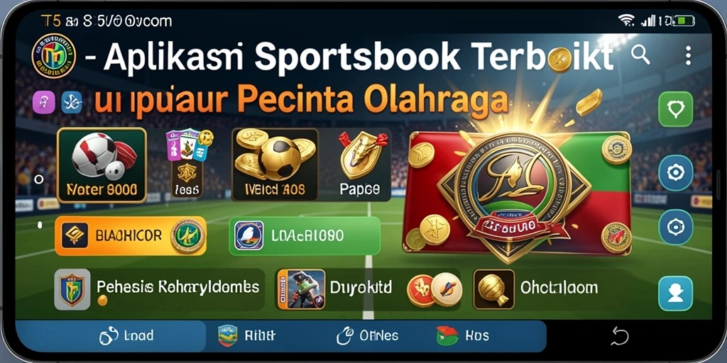 Screenshot T6 menampilkan antarmuka taruhan olahraga yang menarik.
