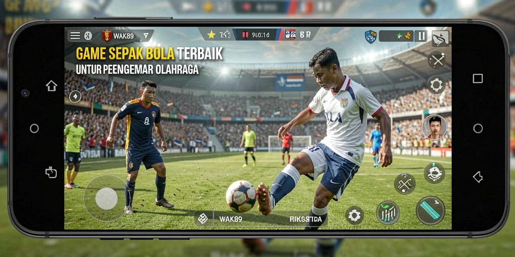 Tangkapan layar utama WAK89 menampilkan aksi pertandingan yang seru.